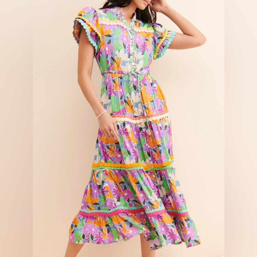 Celiab Aneeta Midi Dress Size M